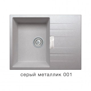 Кухонная мойка Tolero Loft TL-650/001 серый металлик