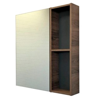Зеркальный шкаф Comforty Порто-75 00-00009231CF дуб темно-коричневый
