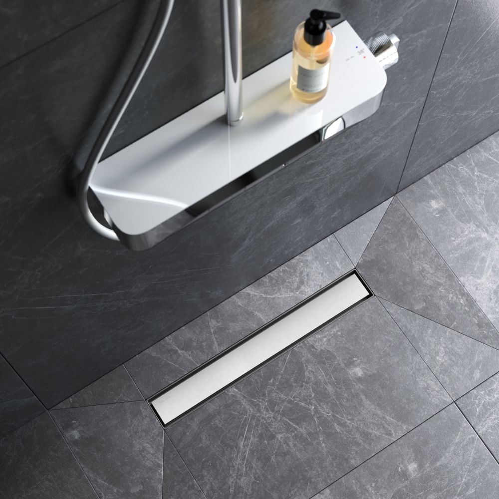 Трап для душа линейный универсальный затвор Tile 50 см AM.PM MasterFlow W01SC-U11-050-04SB Трап для душа линейный универсальный затвор Tile 50 см AM.PM MasterFlow W01SC-U11-050-04SB