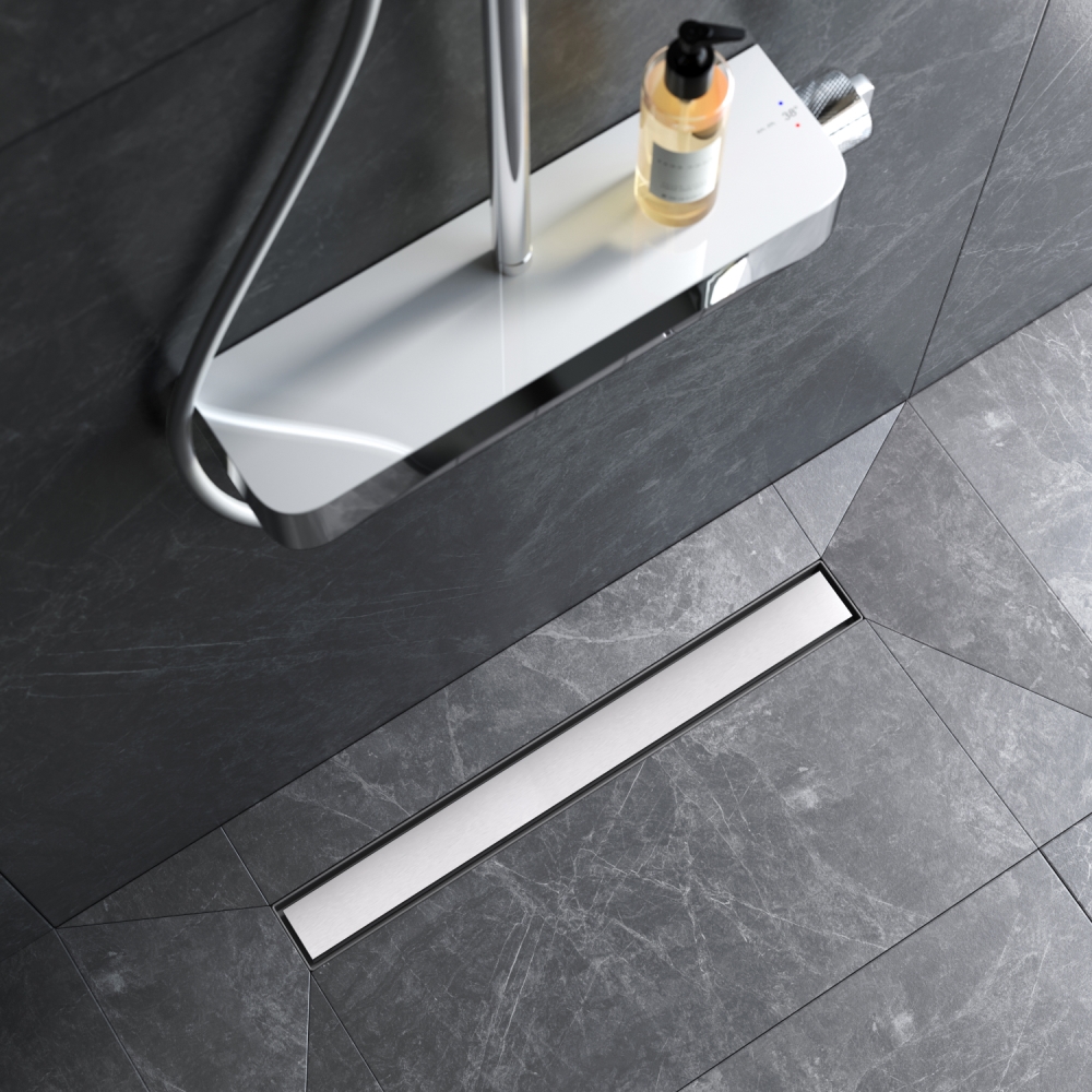 Трап для душа линейный универсальный затвор Tile 60 см AM.PM MasterFlow W01SC-U11-060-04SB Трап для душа линейный универсальный затвор Tile 60 см AM.PM MasterFlow W01SC-U11-060-04SB