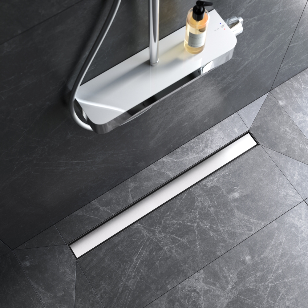 Трап для душа линейный универсальный затвор Tile 80 см AM.PM MasterFlow W01SC-U11-080-04SB Трап для душа линейный универсальный затвор Tile 80 см AM.PM MasterFlow W01SC-U11-080-04SB