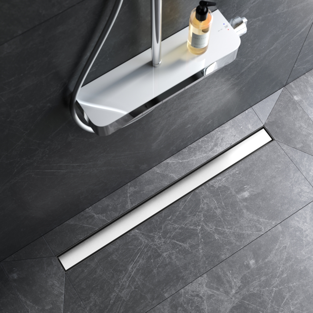 Трап для душа линейный универсальный затвор Tile 90 см AM.PM MasterFlow W01SC-U11-090-04SB Трап для душа линейный универсальный затвор Tile 90 см AM.PM MasterFlow W01SC-U11-090-04SB