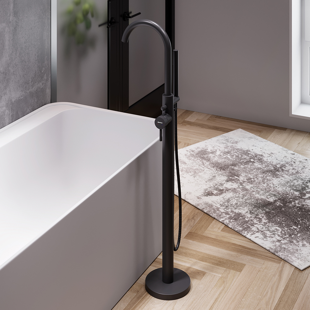 Смеситель для ванны и душа отдельностоящий Damixa Scandinavian Pure 365000300 Смеситель для ванны и душа отдельностоящий Damixa Scandinavian Pure 365000300