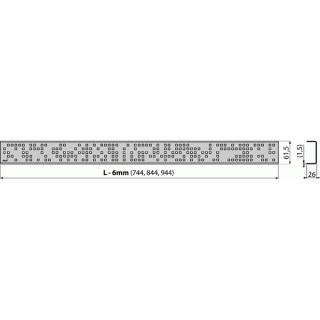 alcaplast code 850l reshetka perforirovannaya