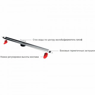 berges 092053 dushevoj lotok super slim 700 zoloto