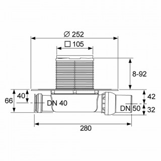 dushevoj trap tece drainpoint s kdp l50 dushevoj trap tece drainpoint s kdp l50