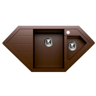 Кухонная мойка угловая Tolero Classic R-114/817 коричневая