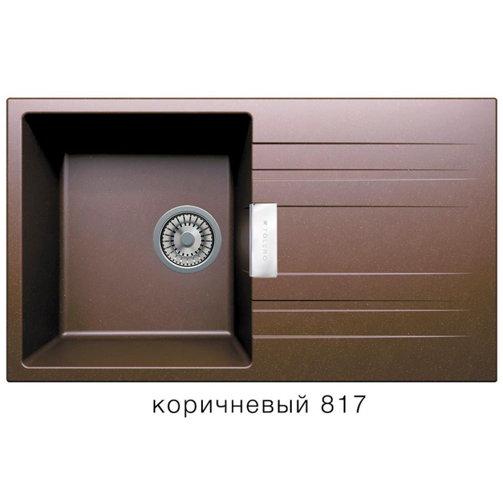 Кухонная мойка Tolero Loft TL-750/817 коричневая