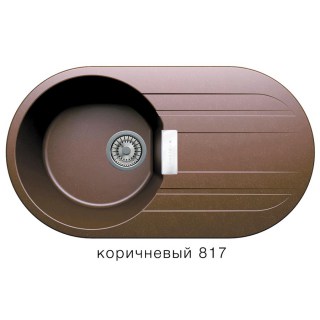 Кухонная мойка Tolero Loft TL-780/817 коричневая