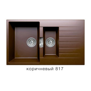 Кухонная мойка Tolero Loft TL-860/817 коричневая