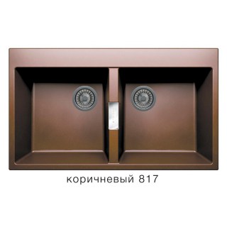 Кухонная мойка Tolero Loft TL-862/817 коричневая