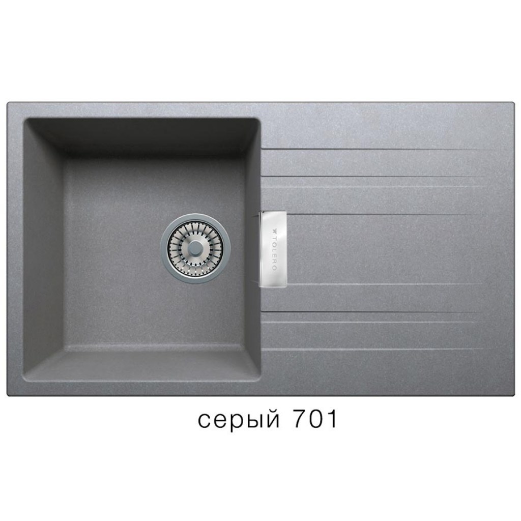 Кухонная мойка Tolero Loft TL-750/701 серая