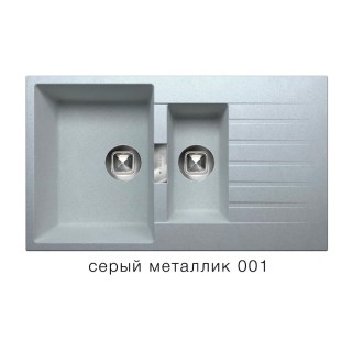 Кухонная мойка Tolero Loft TL-860/001 серый металлик