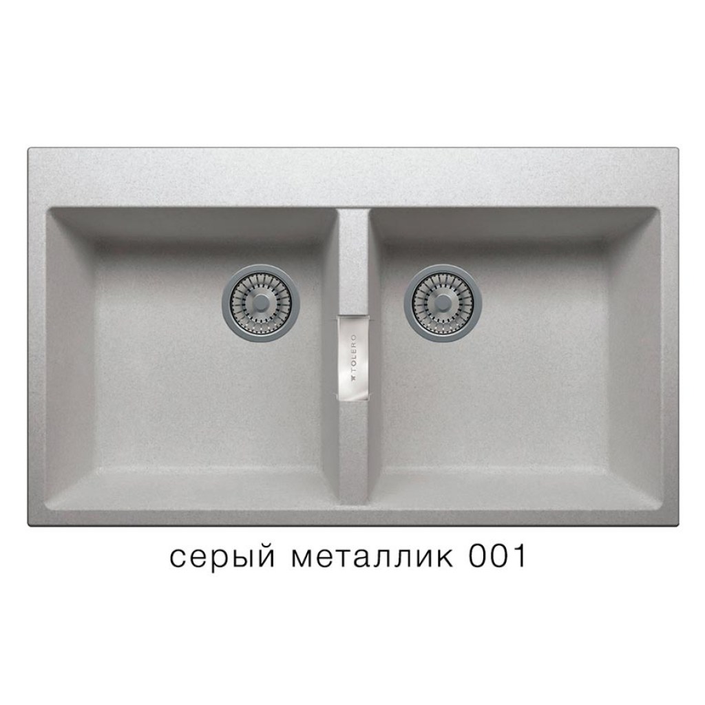Кухонная мойка Tolero Loft TL-862/001 серый металлик