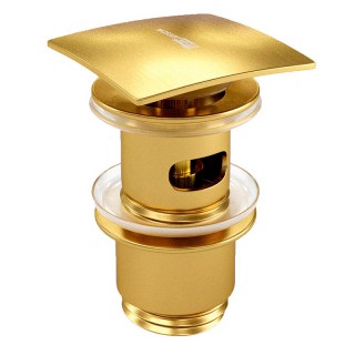 Донный клапан для раковины WasserKRAFT A165 золото