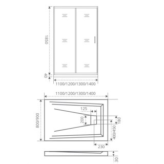 good door infinity wtw 130 c ch scheme