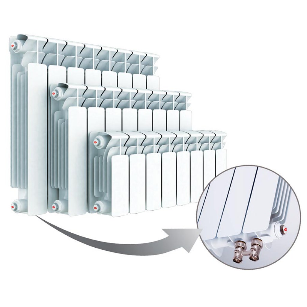 Радиатор биметаллический Rifar Base Ventil 200/4 секции