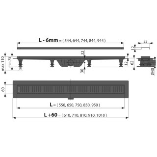 alcaplast apz10black 850m scheme