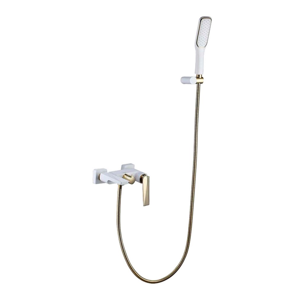 Смеситель для ванны Boheme Venturo 383-W белый-золото