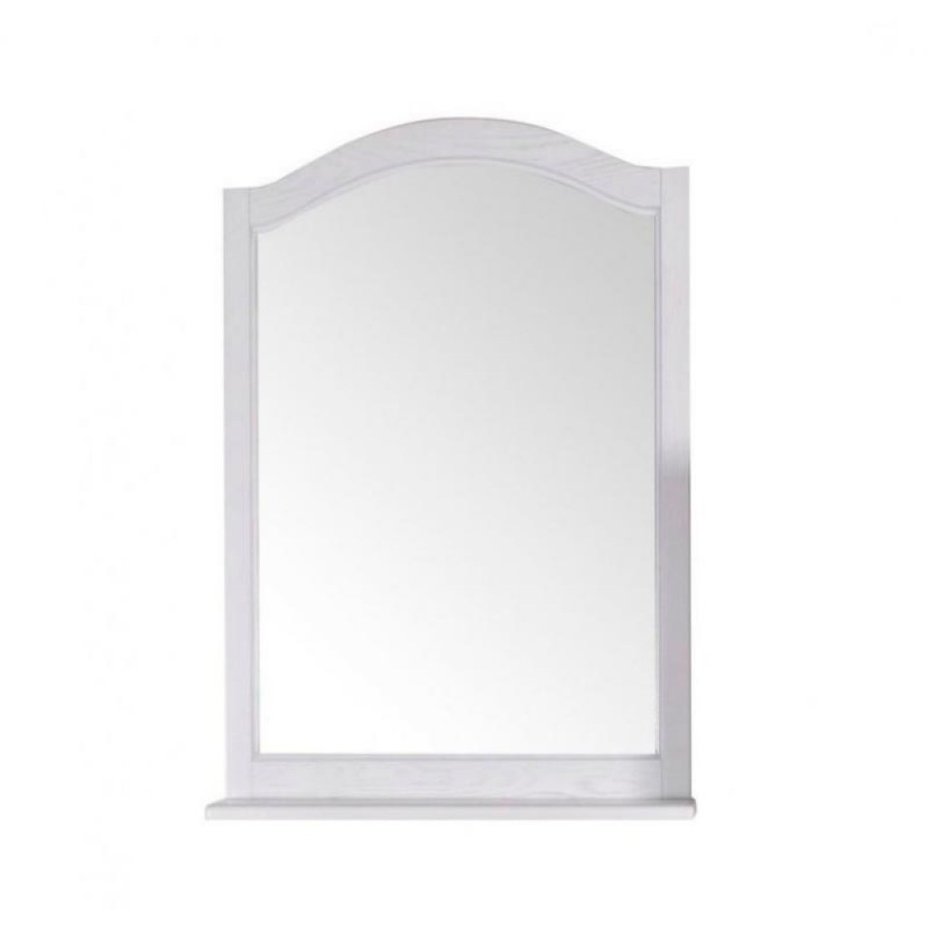 Зеркало ASB-Woodline Модерн 85 белый/патина серебро