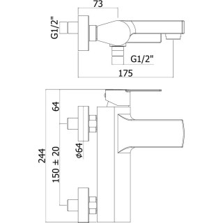 paffoni ta022cr scheme