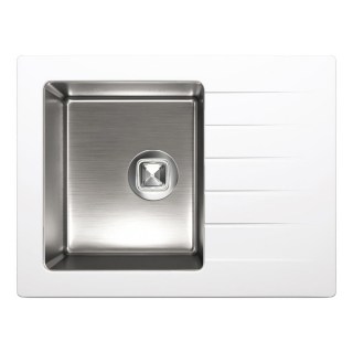 Кухонная мойка комбинированная Tolero Twist TTS-660 474032 белый