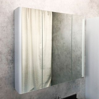 Зеркальный шкаф Comforty Сорренто-90 00-00001968CF светло-серый