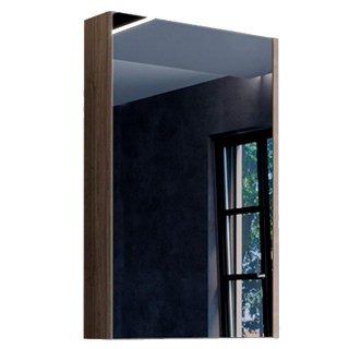 Зеркальный шкаф Comforty Порто-50 00-00009323CF дуб темно-коричневый